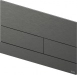 TECEsquare II. Панель смыва,  металл, PVD Brushed Black Chrome