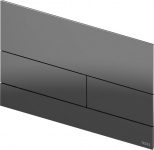 TECEsquare II. Панель смыва,  металл, PVD Polished Black Chrome