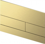 TECEsquare II. Панель смыва,  металл, PVD Brushed Gold Optic