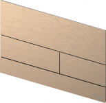 TECEsquare II. Панель смыва,  металл, PVD Brushed Red Gold